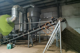 東北三臺圓盤造粒機生產線現場