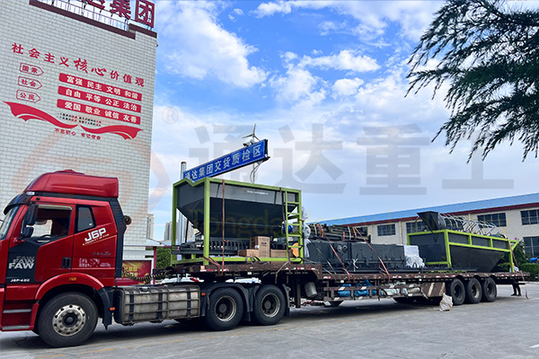 貴州遵義有機肥生產線發貨現場